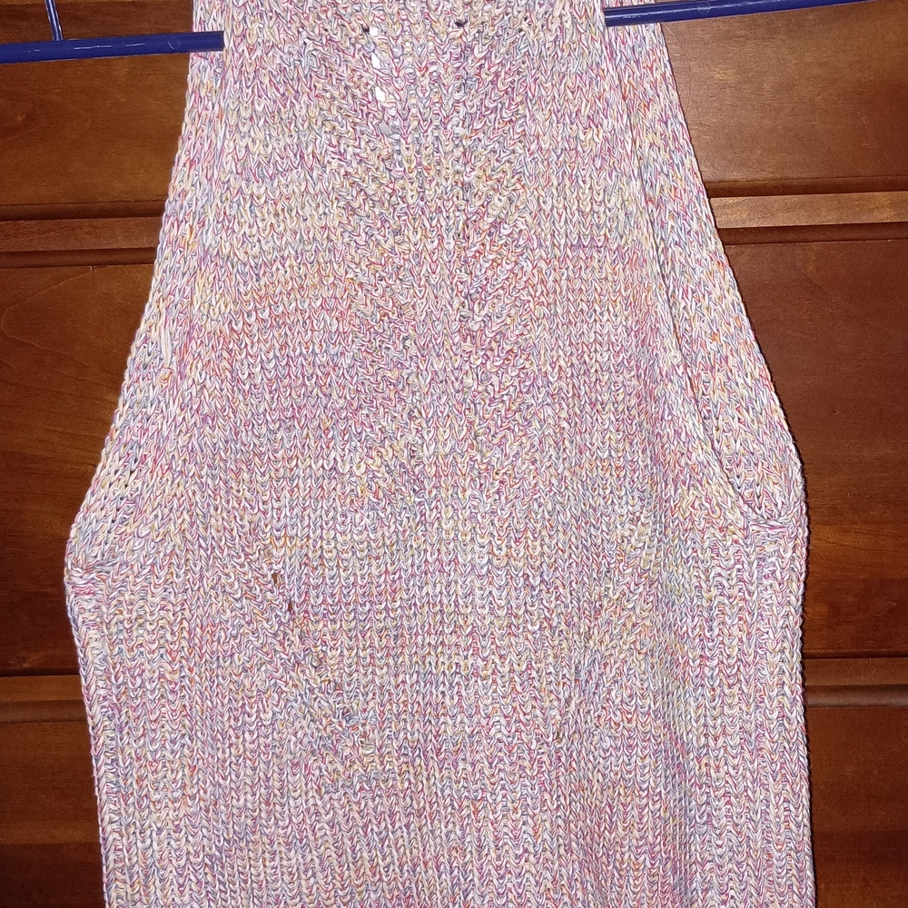 Multicolor Knit Sleeveless Top